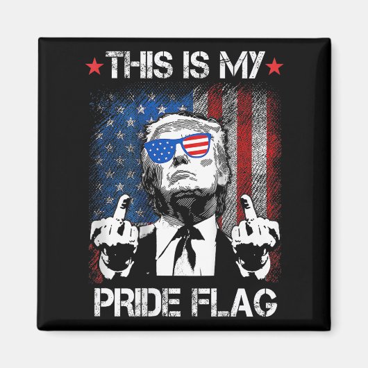Dit is mijn Pride Flag USA Amerikaanse 4 juli op Magneet (Voorkant)