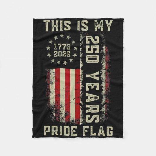 Dit Is Mijn Pride Vlag 250 Jaar 1776-2026 250e Vs Fleece Deken (Voorkant)