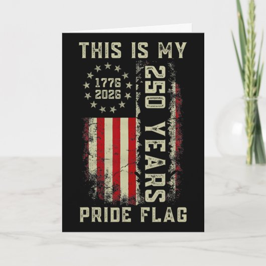 Dit Is Mijn Pride Vlag 250 Jaar 1776-2026 250e Vs Kaart (Voorkant)