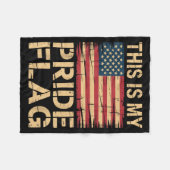 Dit is mijn Pride-vlag Amerikaanse trots van de VS Fleece Deken (Voorkant (Horizontaal))