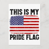 Dit is mijn Pride vlag Amerikaanse vlag, 4 juli Pa Informatiekaartje (Achterkant)