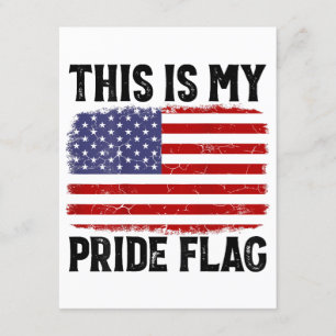 Dit is mijn Pride vlag Amerikaanse vlag, 4 juli Pa Informatiekaartje