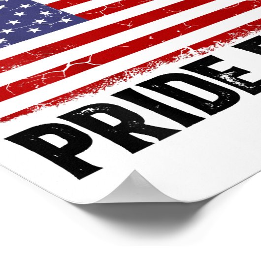 Dit is mijn Pride vlag Amerikaanse vlag, 4 juli Pa Poster (Hoek)