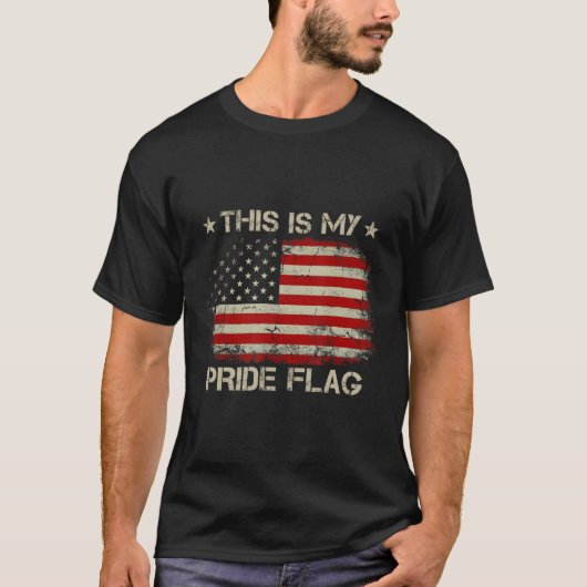 Dit is mijn Pride vlag Amerikaanse vlag 4th van ju T-shirt (Voorkant)