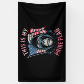 Dit is mijn Pride vlag Amerikaanse vlag Bigfoot Spandoek (Verticaal)