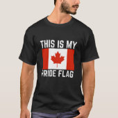 Dit is mijn Pride vlag - Canada Flag Gift T-shirt (Voorkant)