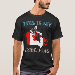 Dit is mijn Pride vlag Canada, koop Canadese vlagg T-shirt