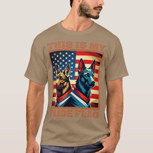 Dit Is Mijn Pride Vlag Pride Honden T-shirt (Voorkant)
