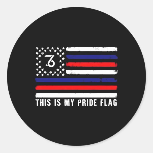 Dit is mijn Pride vlag USA American 1776 4th of Ju Ronde Sticker (Voorkant)