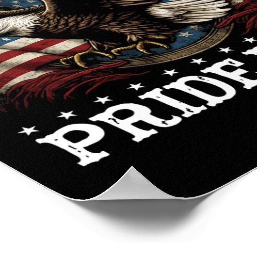 Dit is mijn Pride vlag USA American 4th of July Pa Poster (Hoek)