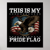 Dit is mijn Pride vlag USA American 4th of July Pa Poster (Voorkant)