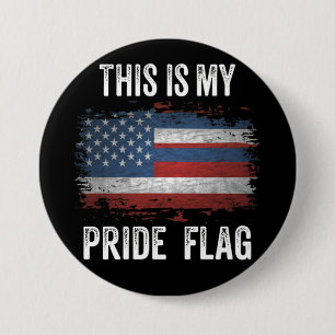 Dit is mijn Pride-vlag USA Amerikaans 4 juli Ronde Button 7,6 Cm