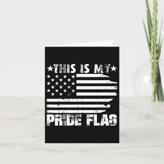 Dit Is Mijn Pride Vlag Usa Amerikaanse 4 Juli Pat Kaart (Voorkant)