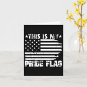 Dit Is Mijn Pride Vlag Usa Amerikaanse 4 Juli Pat Kaart (Gele Bloem)