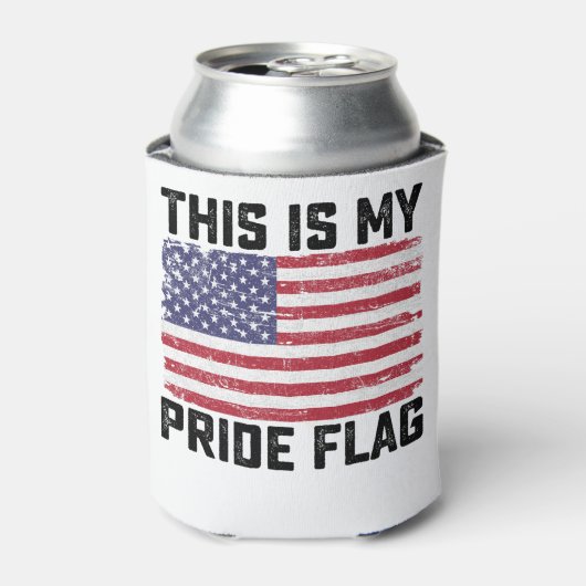 Dit is mijn Pride vlag USA Blikjeskoeler (Blikje Voorkant)