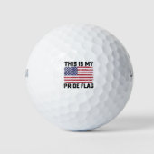 Dit is mijn Pride vlag USA Golfballen (Voorkant)