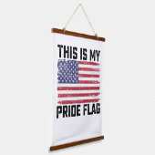 Dit is mijn Pride vlag USA Hangend Wandkleed (Gebogen)