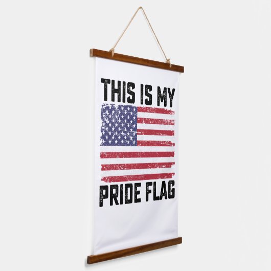 Dit is mijn Pride vlag USA Hangend Wandkleed (Gebogen)