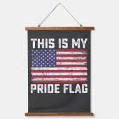 Dit is mijn Pride vlag USA Hangend Wandkleed (Voorkant)