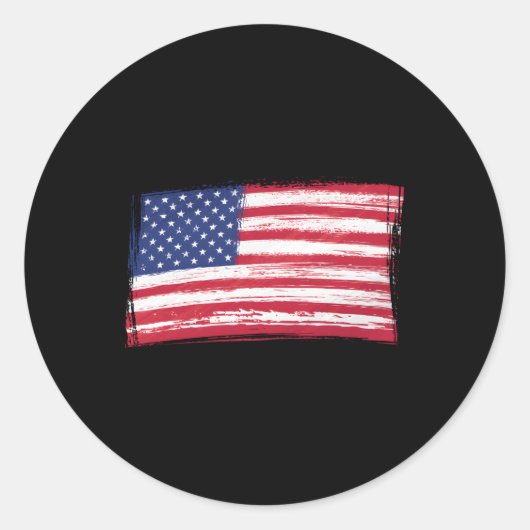 Dit is mijn Pride vlag USA Patriottisch Amerikaans Ronde Sticker (Voorkant)