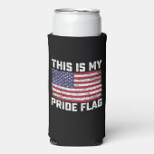 Dit is mijn Pride-vlag USA Seltzer Blikjeskoeler (Seltzer Voorkant)