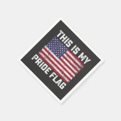 Dit is mijn Pride vlag USA Servet (Hoek)