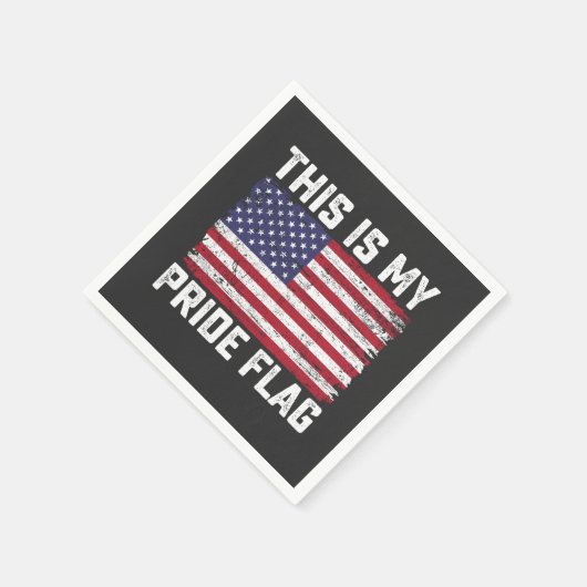 Dit is mijn Pride vlag USA Servet (Hoek)