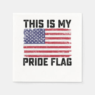 Dit is mijn Pride vlag USA Servet