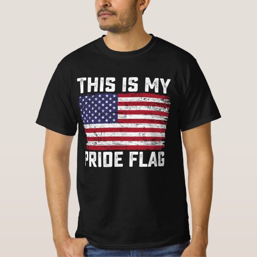 Dit is mijn Pride vlag USA T-shirt (Voorkant)