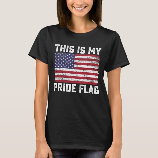 Dit is mijn Pride vlag USA T-shirt (Voorkant)