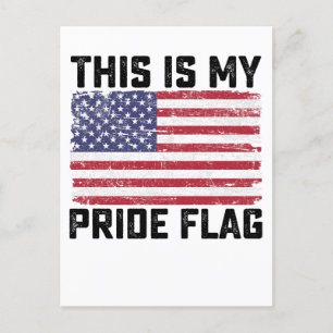 Dit is mijn Pride vlag USA Uitnodiging Briefkaart