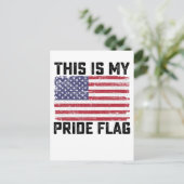 Dit is mijn Pride vlag USA Uitnodiging Briefkaart (Staand voorkant)
