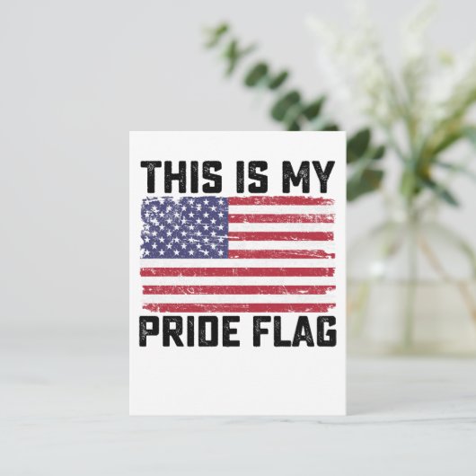 Dit is mijn Pride vlag USA Uitnodiging Briefkaart (Staand voorkant)