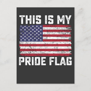 Dit is mijn Pride vlag USA Uitnodiging Briefkaart