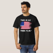 Dit Is Mijn Pride Vlag | VS Amerikaanse 4 Juli P T-shirt (Voorkant volledig)