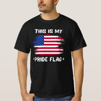 Dit Is Mijn Pride Vlag | VS Amerikaanse 4 Juli P T-shirt