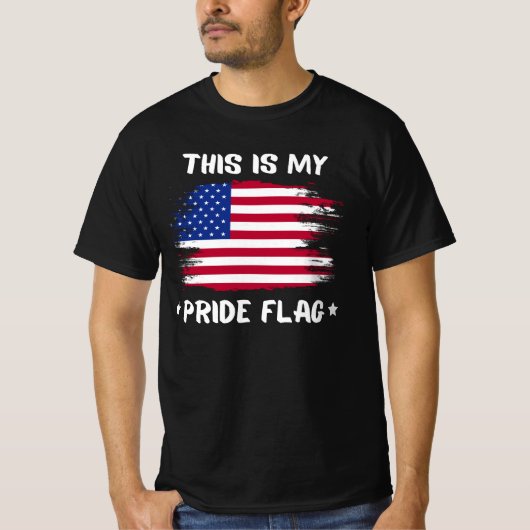 Dit Is Mijn Pride Vlag | VS Amerikaanse 4 Juli P T-shirt (Voorkant)