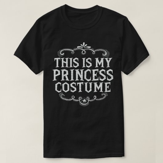 Dit is mijn prinses kostuum grappig luie Halloween T-shirt (Design voorkant)