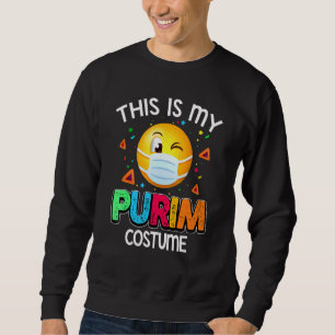 Dit is mijn Purim Costume Funny Jewish Face Masker Trui
