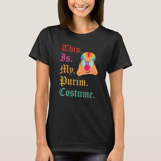 Dit is mijn Purim Costume Funny Jewish Hamantasche T-shirt (Voorkant)