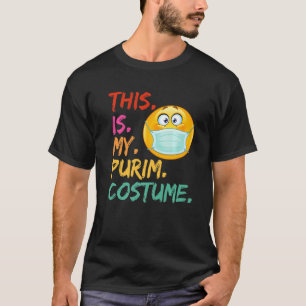 Dit is mijn Purim Costume grappig Joods gezichtsma T-shirt