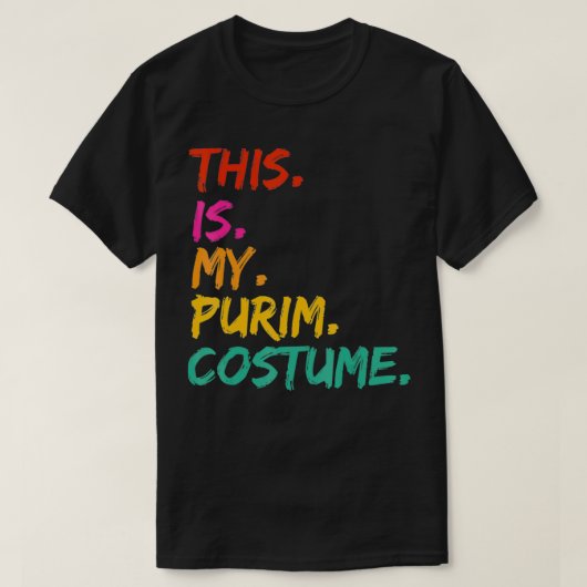 Dit is mijn Purim Costume grappig T-shirt (Design voorkant)