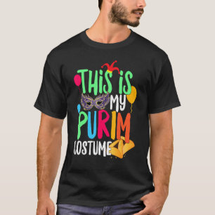 Dit is mijn Purim Costume Happy Purim Holiday Jewi T-shirt