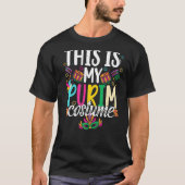 Dit is mijn Purim Costume Jewish Happy Purim Day 2 T-shirt (Voorkant)
