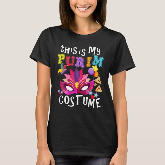 Dit is mijn Purim Costume Jewish Happy Purim Haman T-shirt (Voorkant)