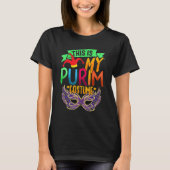 Dit is mijn Purim Costume Jewish Happy Purim Holid T-shirt (Voorkant)