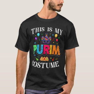 Dit is mijn Purim Costuum Jwish Happy Purim T-shirt
