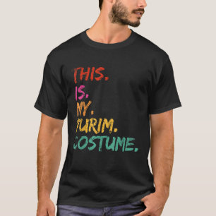 Dit is mijn Purim kostuum grappig joods Dist T-shirt