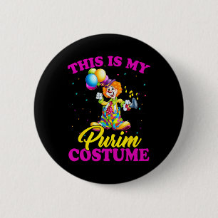 Dit is mijn Purim Kostuum Joodse Purim Gift 1 Ronde Button 5,7 Cm
