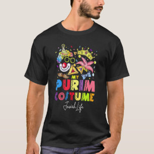 Dit is mijn Purim Mask Costume Funny Jewish Festiv T-shirt